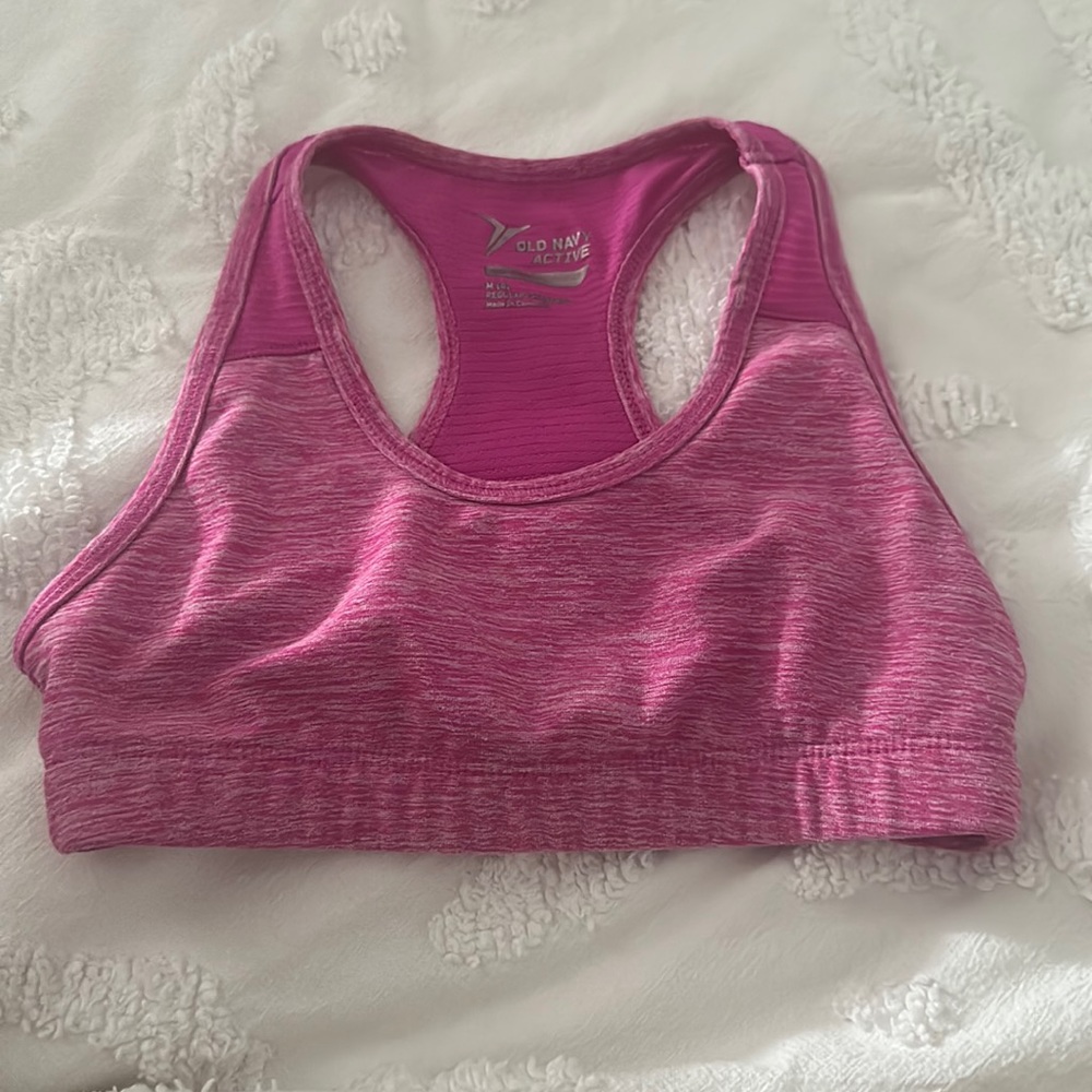 old navy purple active wear bra